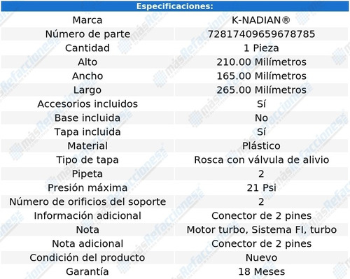 Depsito Anticongelante Lr2 L4 2.0l De 2013 A 2015 K-nadian Foto 3