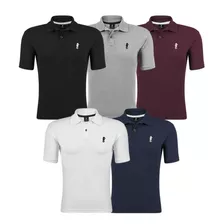 Kit De 5 Camisa Gola Polo Camiseta Atacado Polo Marine