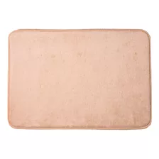 Alfombra Arredo De Baño Chica Lisa Memory Foam Beige