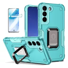 Funda Magnético Anillo Con Uso Rudo Para Samsung +mica