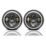 Par Faros Led 7'' H4 Ojo ngel Wrangler Jeep Vocho Jk Lj Tl Jeep Wrangler