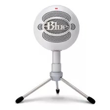 Micrófono Blue Snowball Ice Condensador Cardioide Color Blanco