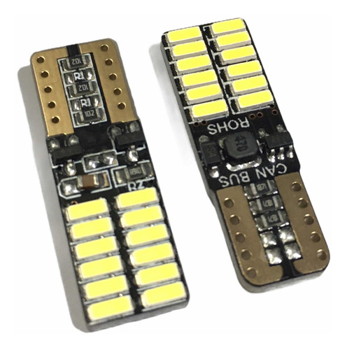 2x Focos Pellizc T10 24 Mini Smd Canbus 12v W3w W5w 168 194 Foto 7