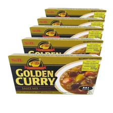 5x Karê Carê S&b Golden Curry Hot 220g 