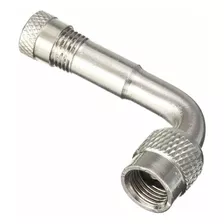 Extensor Válvula Bico Pneu 90 Graus Silver Moto Adaptador