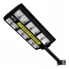 Lámpara Farola Luz Led Con Panel Solar 300w + Control Remoto