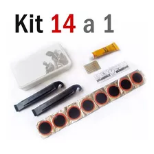 Kit 14 En 1 Reparacion De Llanta Neumatico Bicilieta Pinchad