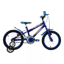 Bicicleta Infantil Cairu Racer Kids Aro 16 Freios Cor Azul 