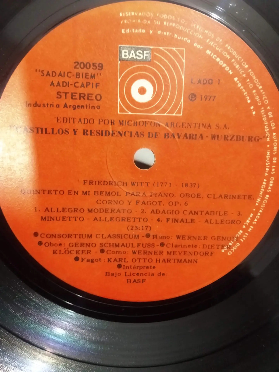 Varios Artistas - Castillos Y Residencias De Bavaria - Joseph Kuffner - vinilo 1980