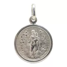 Medalla María Auxiliadora - Plata 925 - Grabado - 18mm