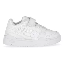 Zapatillas Puma Slipstream Lth Infantil En Blanco