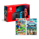 Nintendo Switch Neon 2019 + Mario Superstar + PokÃ©mon Arceus