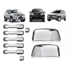 Kit Cubre Manijas Y Cachas Espejo Cromadas Ecosport 2003 12