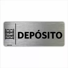 Placa Indicação Setor Portas - Depósito - 8x20cm