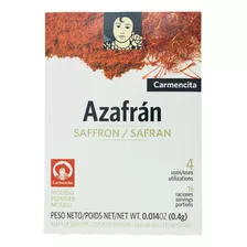 Açafrão Moído Carmencita Envelope 0,4g