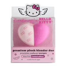 Dúo De Esponjas De Maquillaje De Felpa Premium Hello Kitty