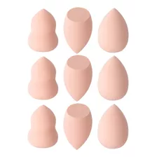 9 Pcs Maquillaje Sponges Fundación Mezcla Esponja Belleza Es