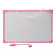 Lousa Quadro Branco Aviso 50x35cm Cor Rosa