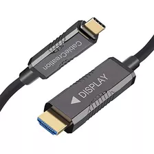 Cablecreation Usb 3.1 Tipo C A Hdmi Cable De Fibra Óptica De