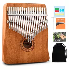 Kalimba Piano De Pulgar, 21 Teclas Portátil Mbira Fing...