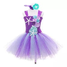 Nuevo Vestido Morado De Princesa Cosplay De Sirena De Halloween 2023