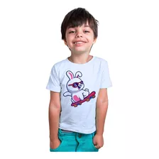 Camiseta Infantil Várias Estampas De Coelho Divertidas