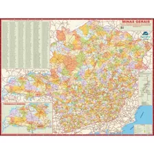 Mapa Estado De Minas Gerais Atualizado 120cm 