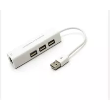 Hub Usb 3 Portas + Adaptador Lan Para Dell Latitude, Vostro