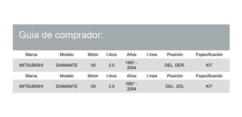 Base Amortiguador Del Mitsubishi Diamante 1997 - 2004 3.5 Foto 2