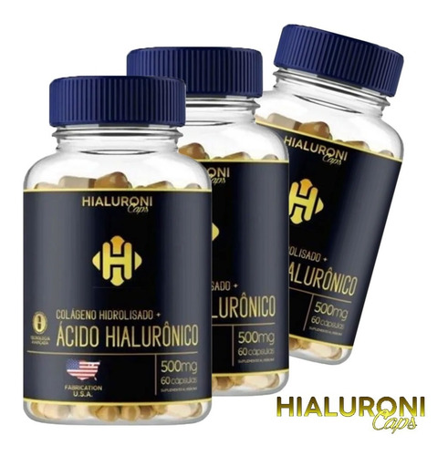 Hialuroni Caps - Ácido Hialurônico Americano Compre 2 Leve 3