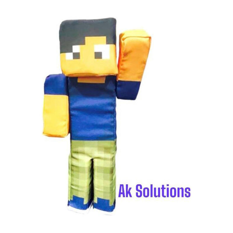 Boneco Lopers Minecraft Streamers 35 Cm Jogo Lançamento 2023