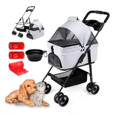 Carreola Plegable Para Perro Gato Transportadora Mascota 20k