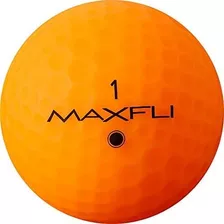 Pelotas Bolas De Golf Maxfli Straightfli Naranja