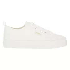 Zapatilla Mujer Bamers New Canvas Platform White 