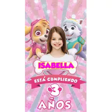 Oferta Tarjeta De Invitacion Video Skye Niña Paw Patrol