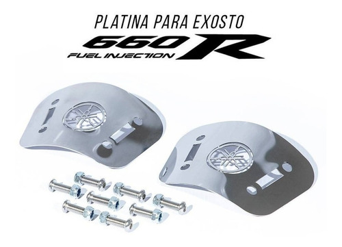 Foto de Platinas Para Exostos Yamaha Xt660r Acero Inoxidable Escape 