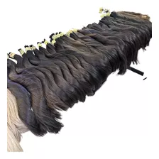 Mega Hair Cabelo Brasileiro Castanho Liso 60/65cm Com 100g