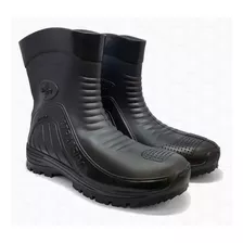 Bota Pvc Antiderrapante Impermeável Flygrip Motoqueiro Preta