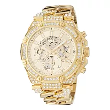 Reloj Guess De 46 Mm Para Hombre - Correa En Tono Dorado Esf