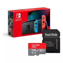  Nintendo Switch Bateria Extendida + Memoria Micro Sd 128gb