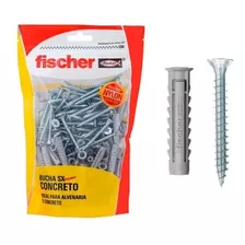 Kit Bucha De Nylon Sx 8mm Fischer C Aba E Parafuso 10 Peças