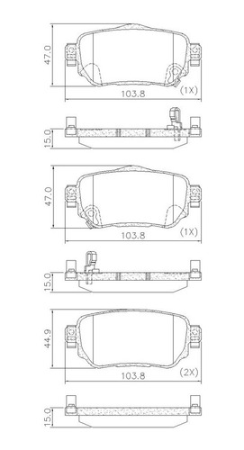 Pastillas Freno Para Renault New Koleos/ Nissan Qasqhai  Foto 2