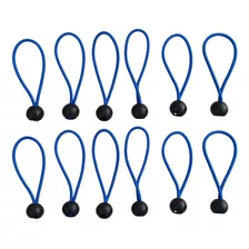 12pcs 4inch Ball Cords Blue Elástico String Canopy Tarp