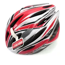 Capacete Ciclismo Ogk Kabuto Figo Mtb Road Urbano Cor Vermelho-branco Tamanho M/l