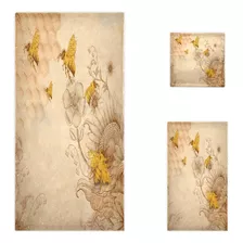 Juego Decorativo Retro Naanle Con Abejas Melíferas Y Flores