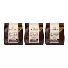 Kit C/3 Callebaut 70-30-38 Chocolate Belga Amargo 70.5% 400g