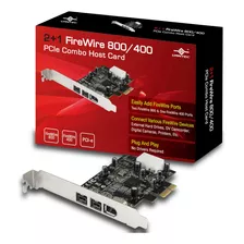 Tarjeta De Host Combinada Pcie Firewire 800/400 Vantec 2 + 1 (ugt-fw210)