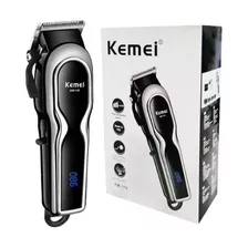 Máquina Cortador De Cabelo Com Display Digital Kemei Km-119