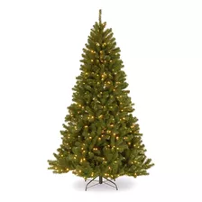 Árbol De Navidad Tipo Abeto Pre Iluminado De 1.98m