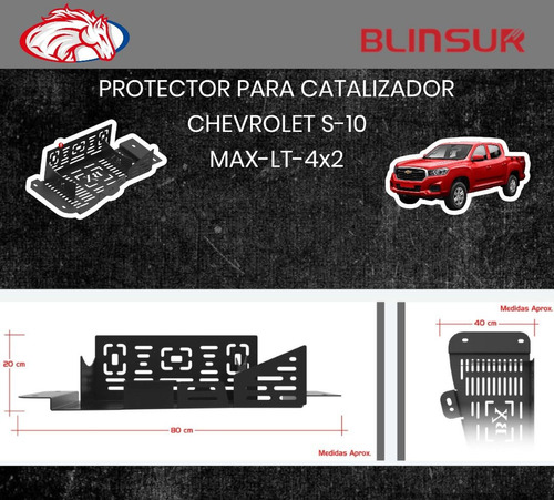  Protector Catalizador Antirrobo S-10 Lt 4x2 Chevrolet 2023  Foto 3